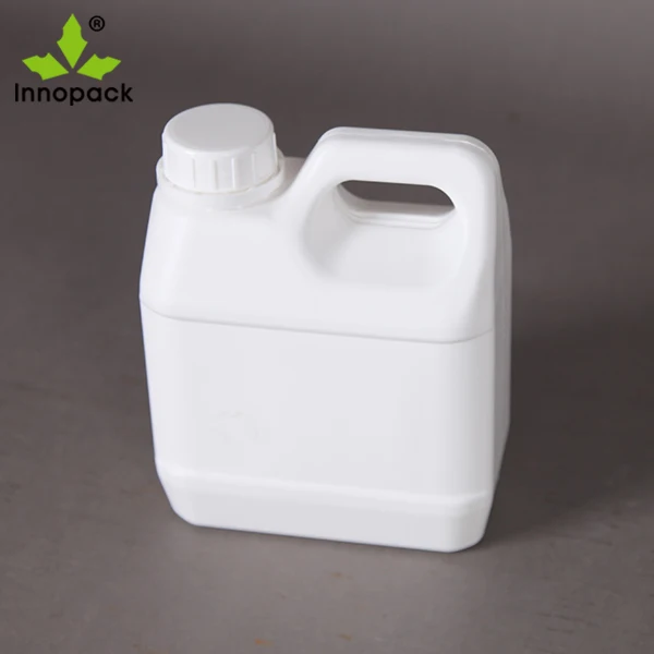 1 liter plastic HDPE jerry can with screw lid