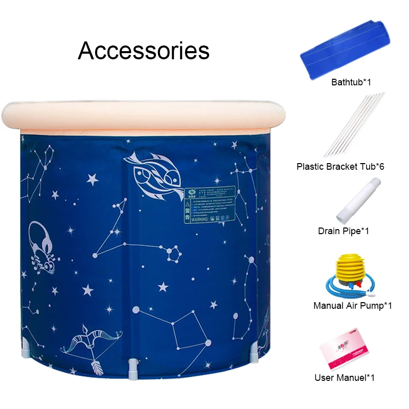 Cheap Round Foldable Adult PVC Bath tub Custom Size Bathtubs