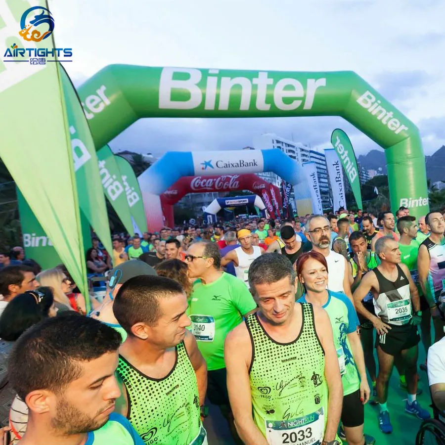 Hot Sale Blow up Race Arch Custom Printing Big Inflatable Finish Arch for Marathon