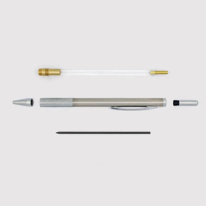 2.0 mm Stainless Steel Metal Sharpener Automatic Mechanical Drafting Pencil Holder for Drawing Carpenter Crafting Art Sketching