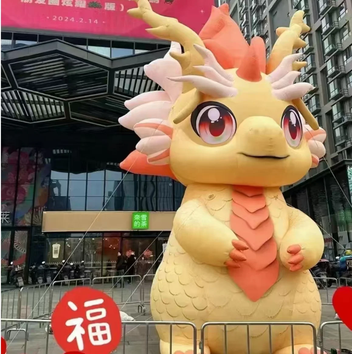 Festival Celebration Mall Outdoor Mascot Advertising Inflatable Dragon Inflatable Costume