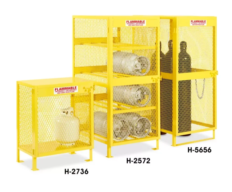 Metal Mesh Gas Cylinder Storage Tank Security Fence for Farm Driveway Gates and Fence Post Caps Stone Frame Material