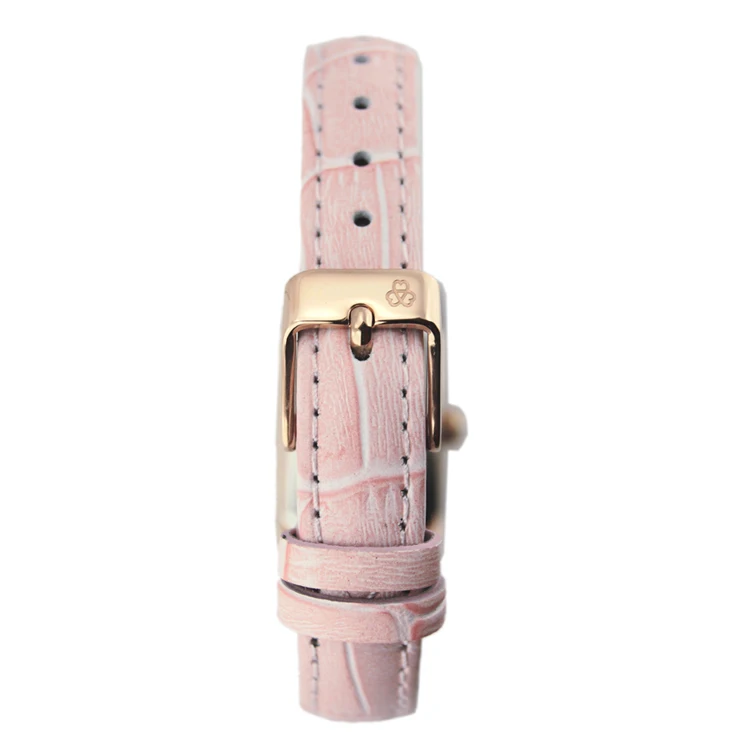 Women Square Diamond Wrist Watches For Ladies Dress Crystal Quartz Genuine Leather Strap Bracelet Watch