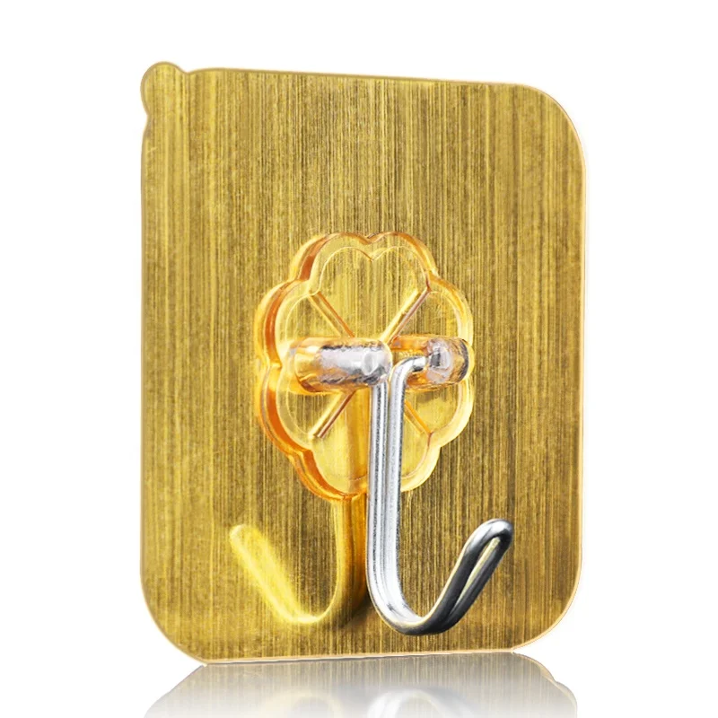 
Mileqi self adhesive coat wall hooks stainless steel transparent self adhesive hook and loop 