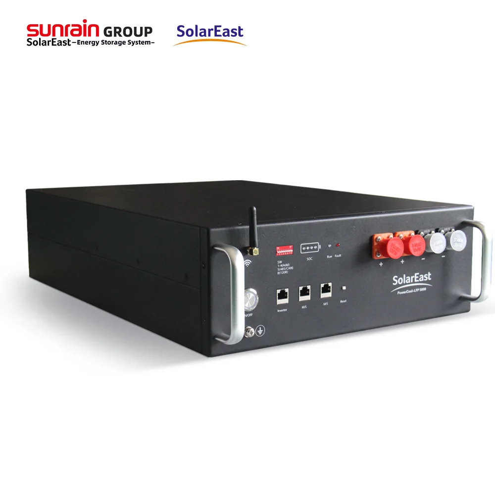 Sunrain 10 Years Warranty Rack Mounted 51.2V102Ah 5Kwh Scalable up to 50Kwh LiFePO4 Battery For Residential ESS Lithium Battery