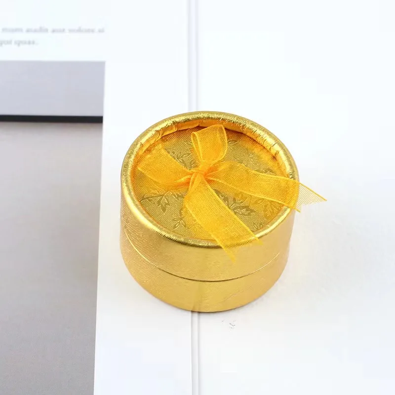 Hot sale Custom Round Ring Earring Gift Cardboard Packaging Jewelry Box