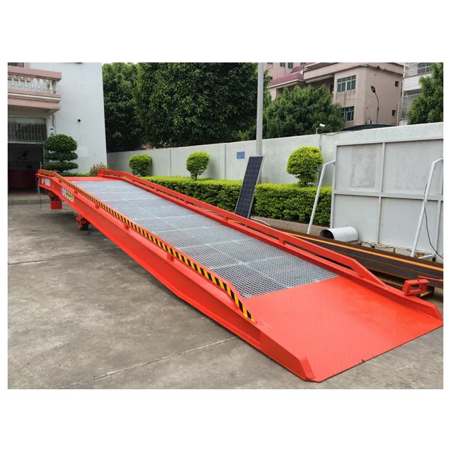 Customized adjustable mobile hydraulic container dock loading ramp for sale