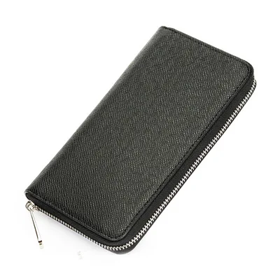 Long Clutch Style Leather Wallet With Chain For Men PU Wallet 2021