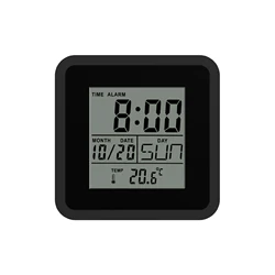 Promotional gift digital alarm clock table alarm clock timer function alarm and snooze in 9 kinds of music indoor temperature
