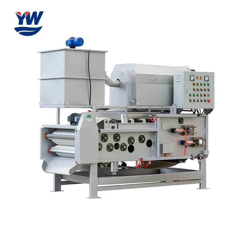 Барабанный концентратор из нержавеющей стали ленточный фильтр-пресс для очистки сточных вод