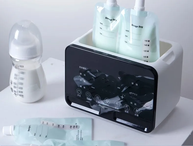 Multi function Breast Milk Warmer Fast Baby Food Heater and Defrost Warmer with timer baby bottle warmer for two bottles