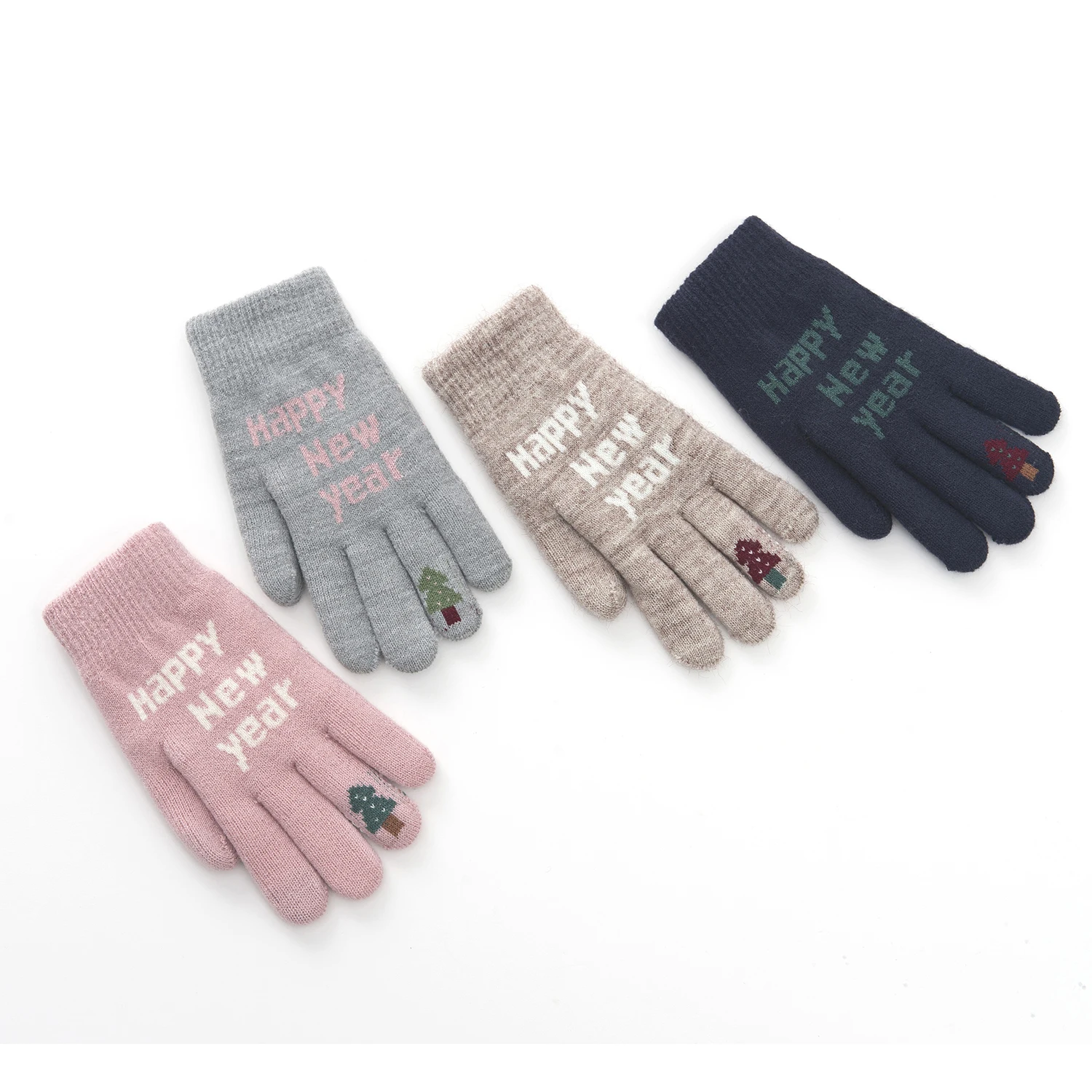 Cheap Touch Phone Gloves Guantes De Invierno Winter Warm Custom christmas new year gift Knitted Gloves