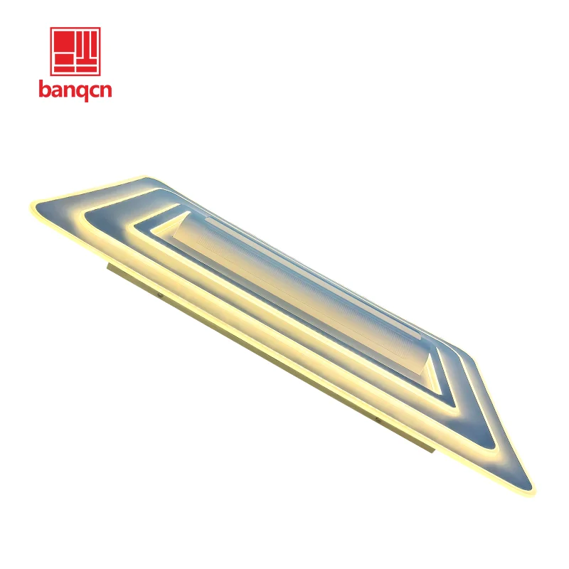 Banqcn Household bladeless simple ceiling lamp Intelligent remote control voice control LED chandelier ceiling fan with light