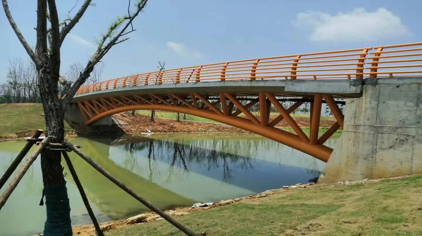 Metal Bridge Steel Structure Overhead Bridge Truss Frame Footbridge Construction