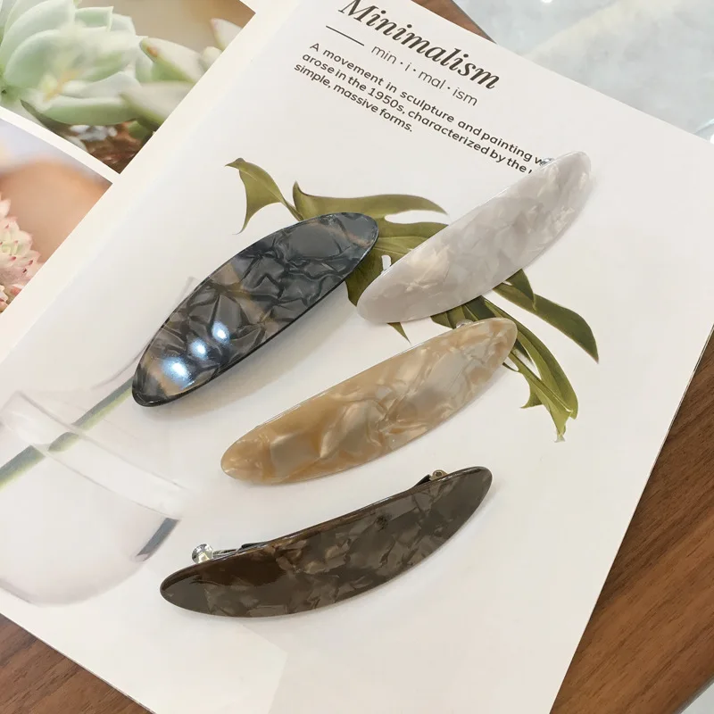 HONEY FLOWER Cellulose Acetate Bright Shell Shine Hair Jewelry Hair Accessories For Female Gifts Hair Clips Barrettes