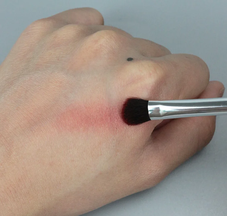 High Quality Pinceau Maquillag Silver Double Sided Makeup Brush 2 in 1 Eye Shadow Concealer Eyeliner Brush