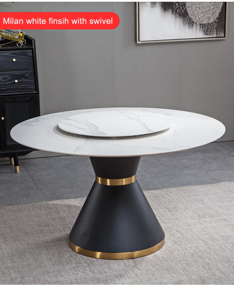 Meja Макан стол яслях обработка мрамора esstisch Silla de Меса Comedor Modernos мебель для дома класса люкс круглый мраморный обеденный