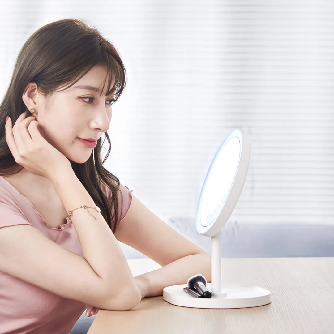 LED стол круглый 3X 5X Увеличительное Косметическое зеркало для спальни