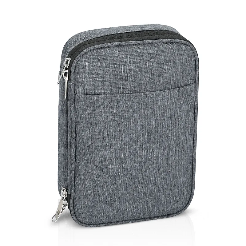 Multi-Function Big Capacity Handy 2 Layers Waterproof Polyester Organizer For Data Cable Notebook Charger