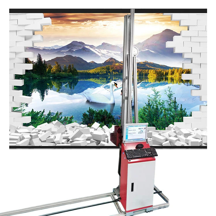 Direct To Wall Painting Machine 3D UV Vertical Wall Printer