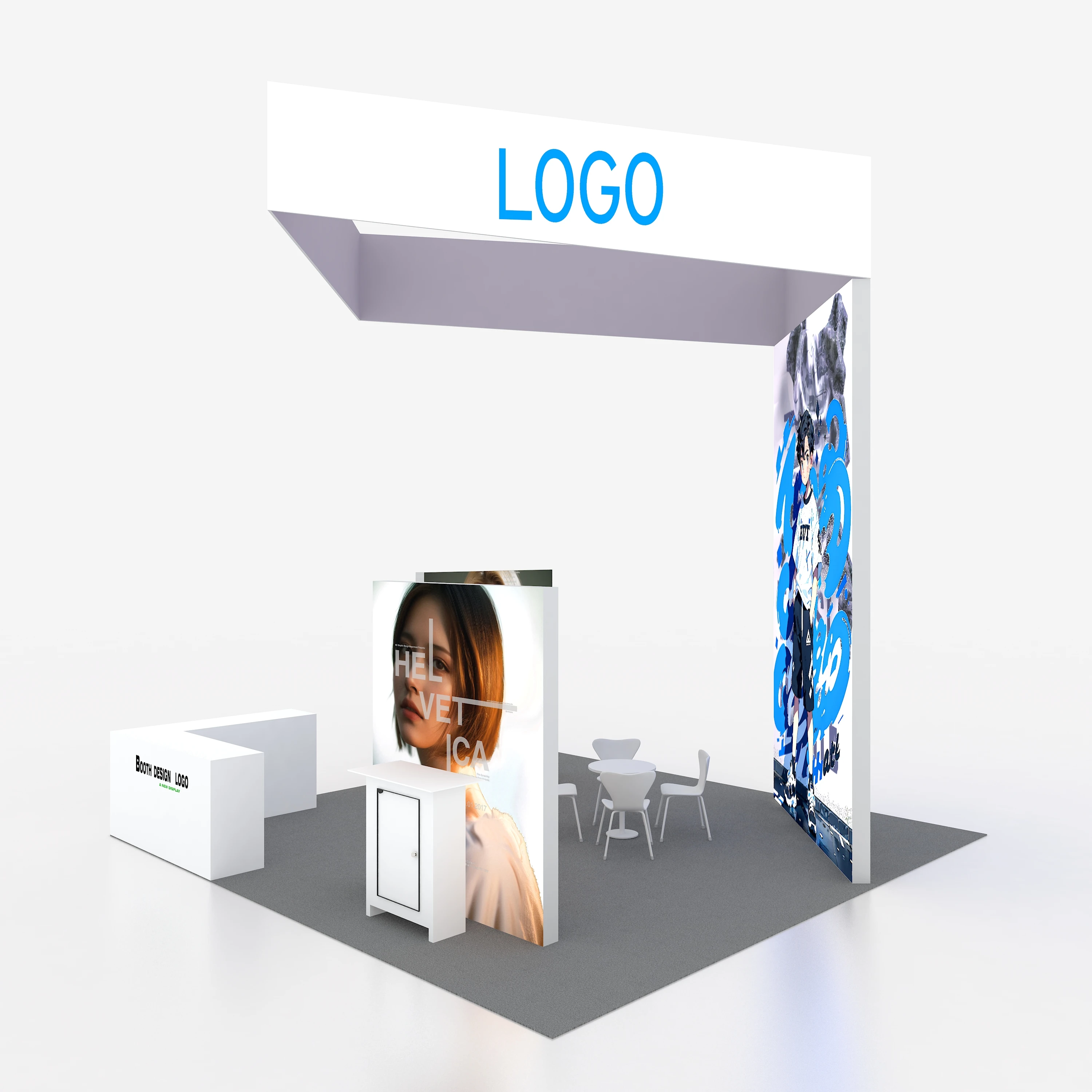 Customized Big Design Exhibition Trade Show Booth Stand Display