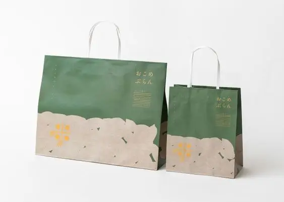 Wholesale Customize White Kraft Paper Bags with Handles Personalized Logo Print for Retail Gifts Donuts Cookies Cake Events