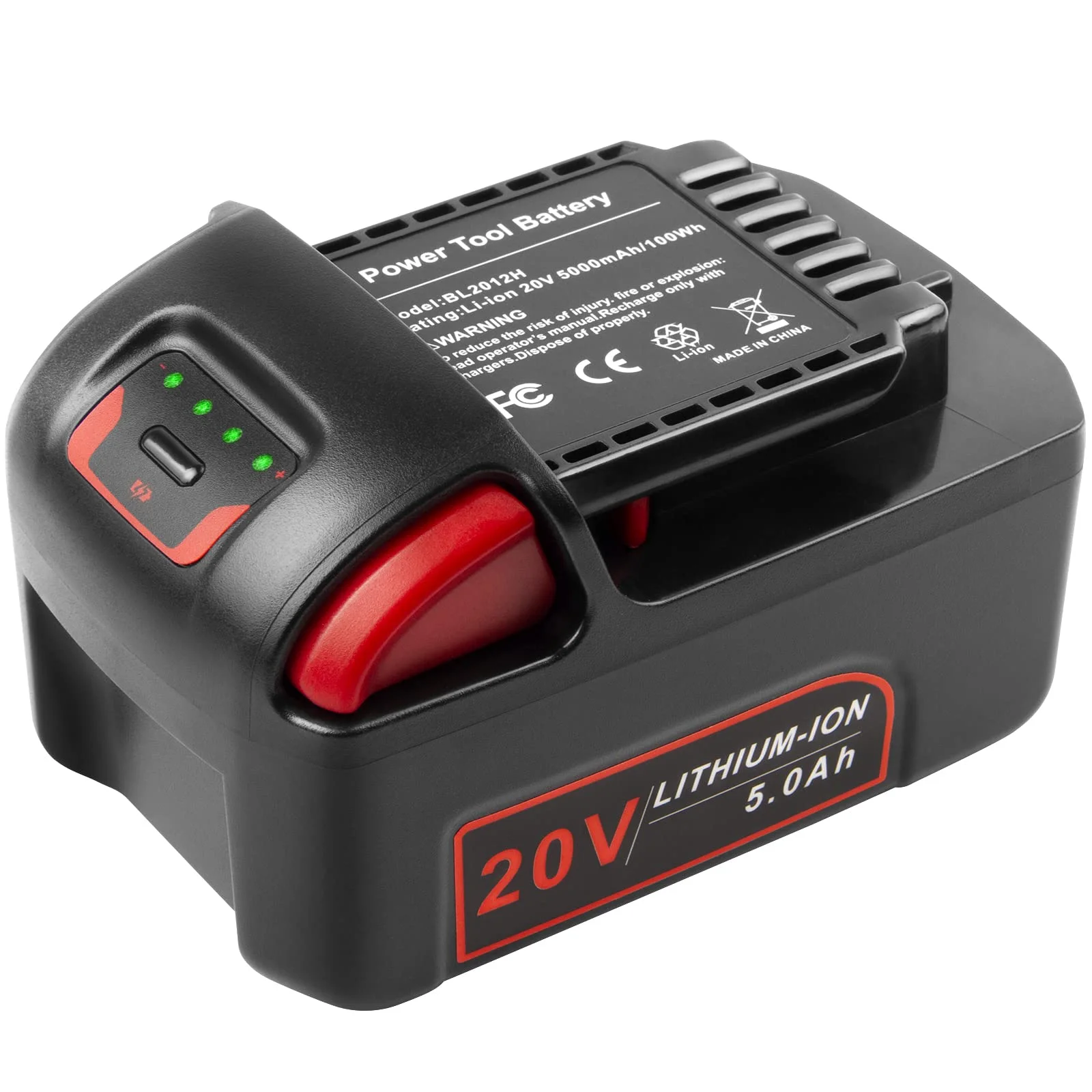 Аккумулятор 20V 5.0Ah BL2022 новая версия для Ingersoll Rand IQV20 20-вольтовая батарея электроинструментов BL2012