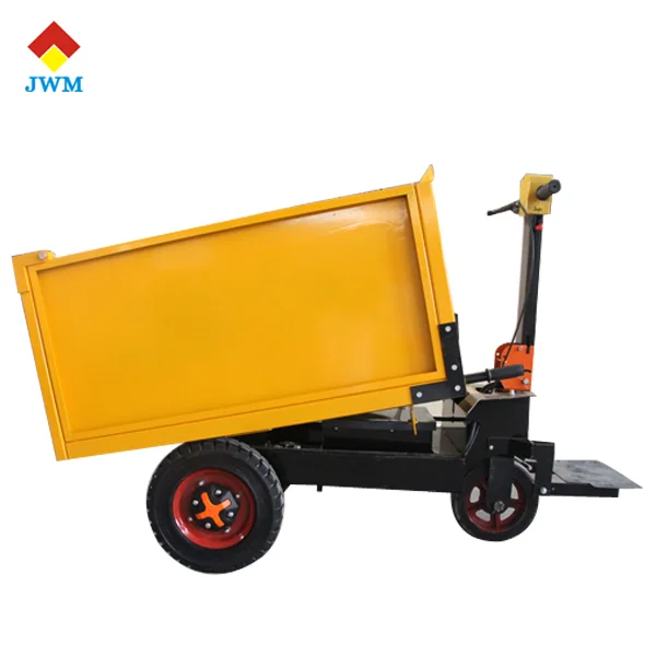 
48V electric hand push dump truck mining agricultural farm garden truck ash bucket hand trolley 
