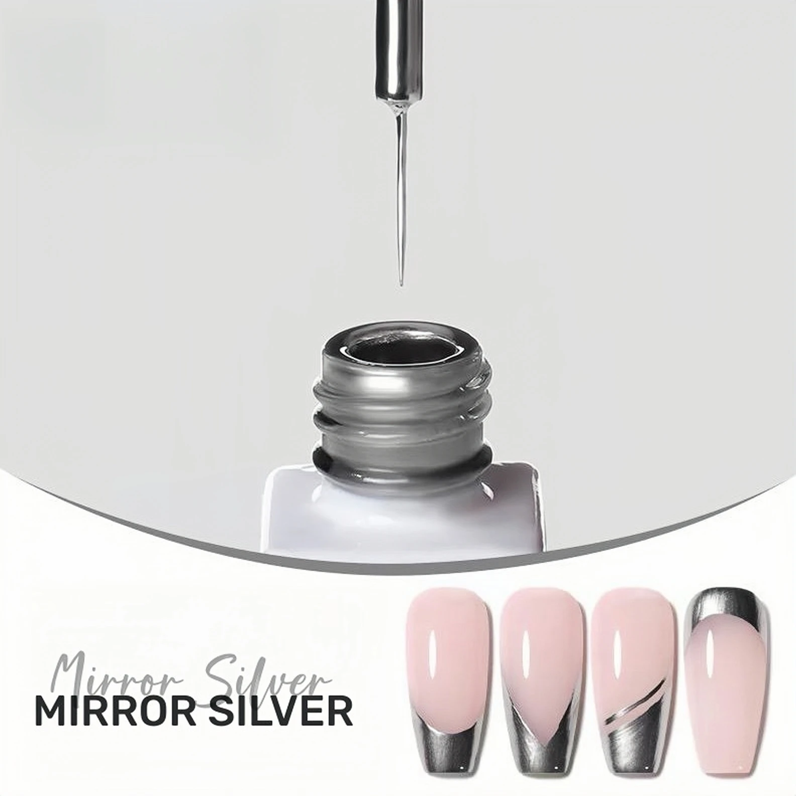 MyBeautyNails Private Label High Pigment Nail Art Line Painting Metallic Platinum Gel Liner Nail Gel Polish