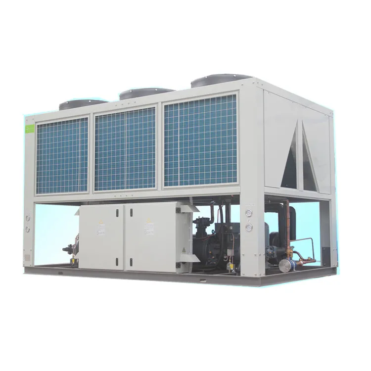 Air Cooled Screw Type Water Chiller with Heat Pump Core Components Motor and PLC One Stop Shopping for HVAC and Spare Parts