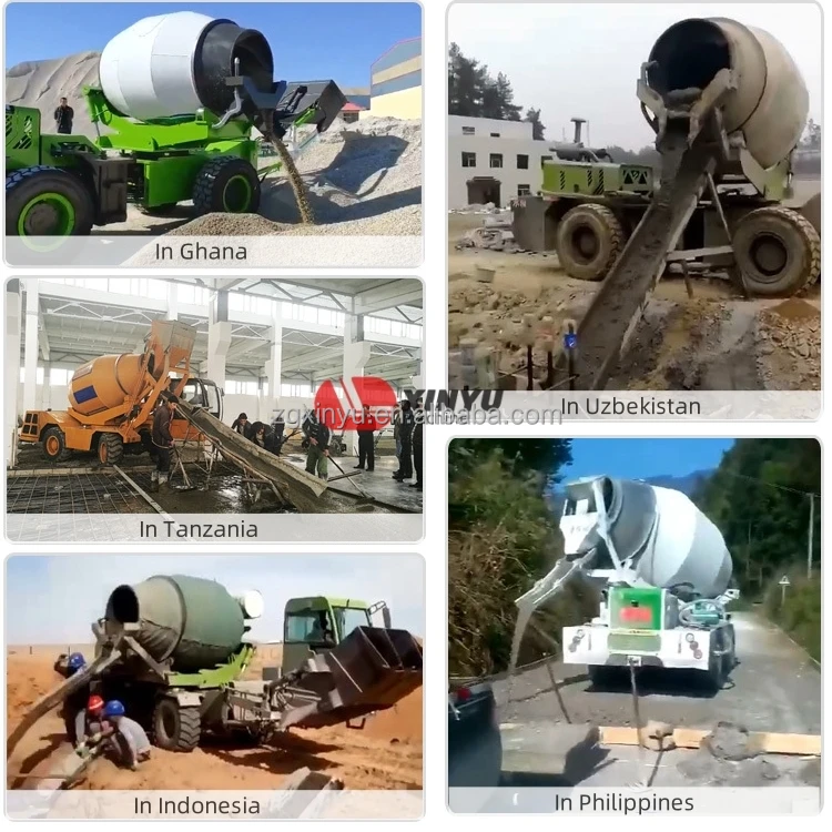 China Supply Concrete mixer Pump Car 1.8CBM Self Loading Cncrete Mixer Truck For Construction Project