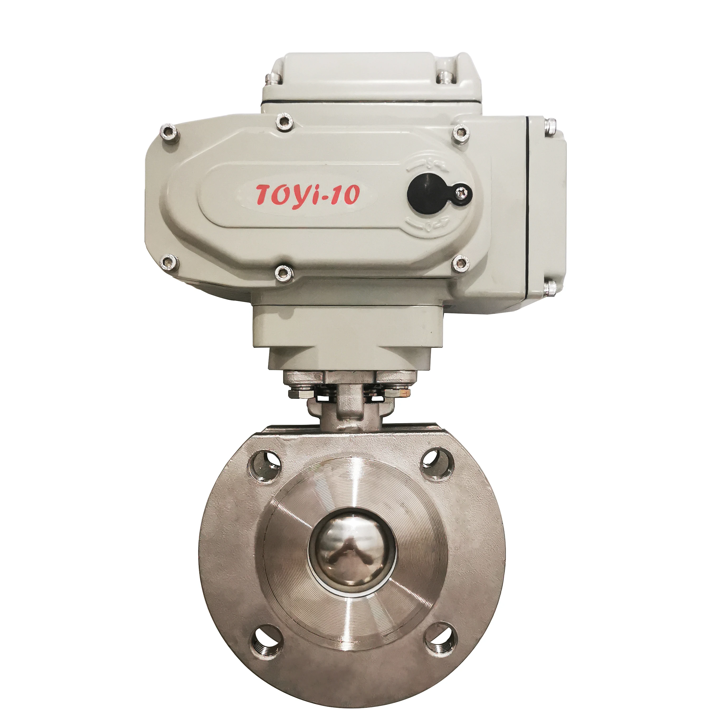 2 inch 12v electric v-type modulation water electric ball valve for industrial irrigation