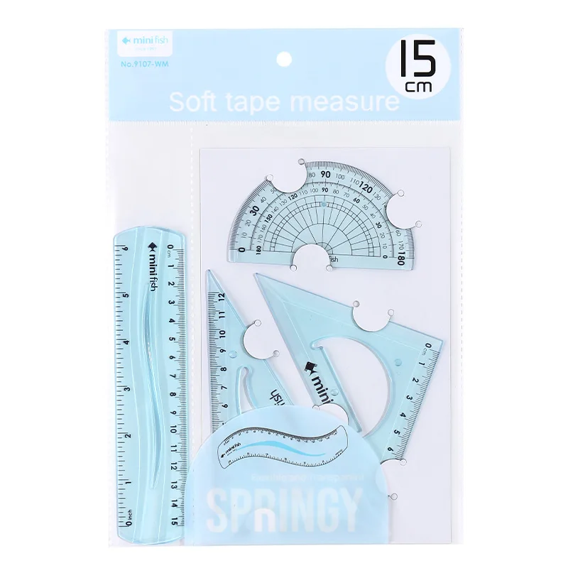 15 см макаронг Гибкая линейка красочная школьная шкала