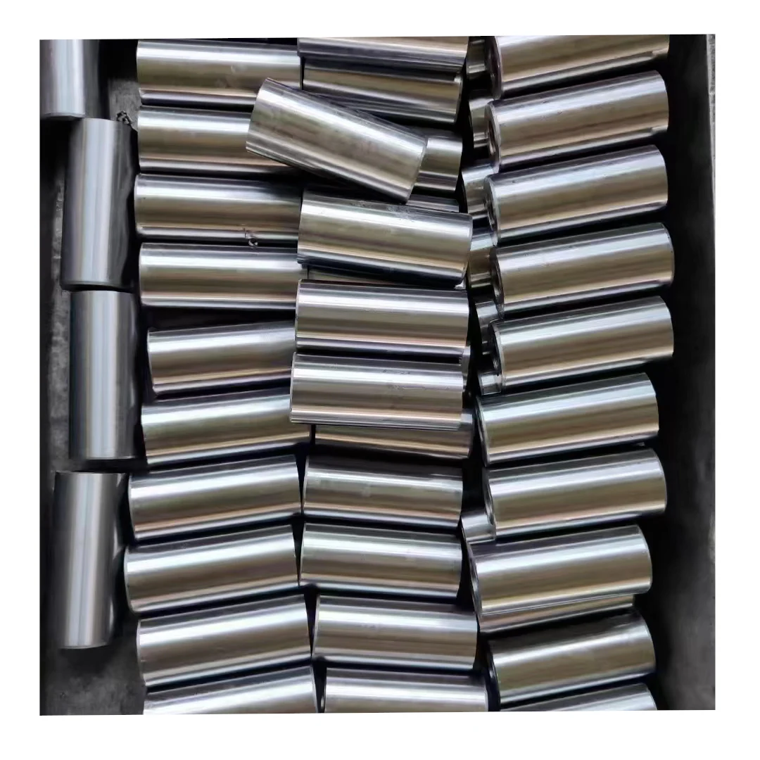 Round coupling sleeve CNC machining service bushing metal alloy spacer sleeve bushing