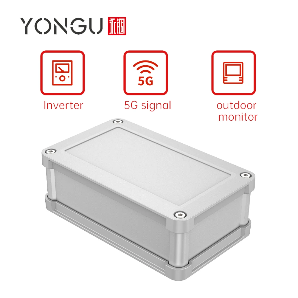 Yonggu L02 110*65 мм Корпус для изготовления листового металла металлический ЭЛЕКТРОННЫЙ Din-рейка корпус под заказ алюминиевый водонепроницаемый аккумулятор