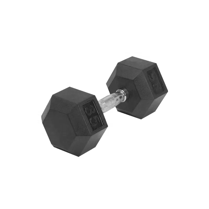 Настраиваемая резиновая гантеля для тяжелых и шестигранных работ 55lb 60lb 65lb 70lb 75lb 80lb 85lb 90lb 95lb 100