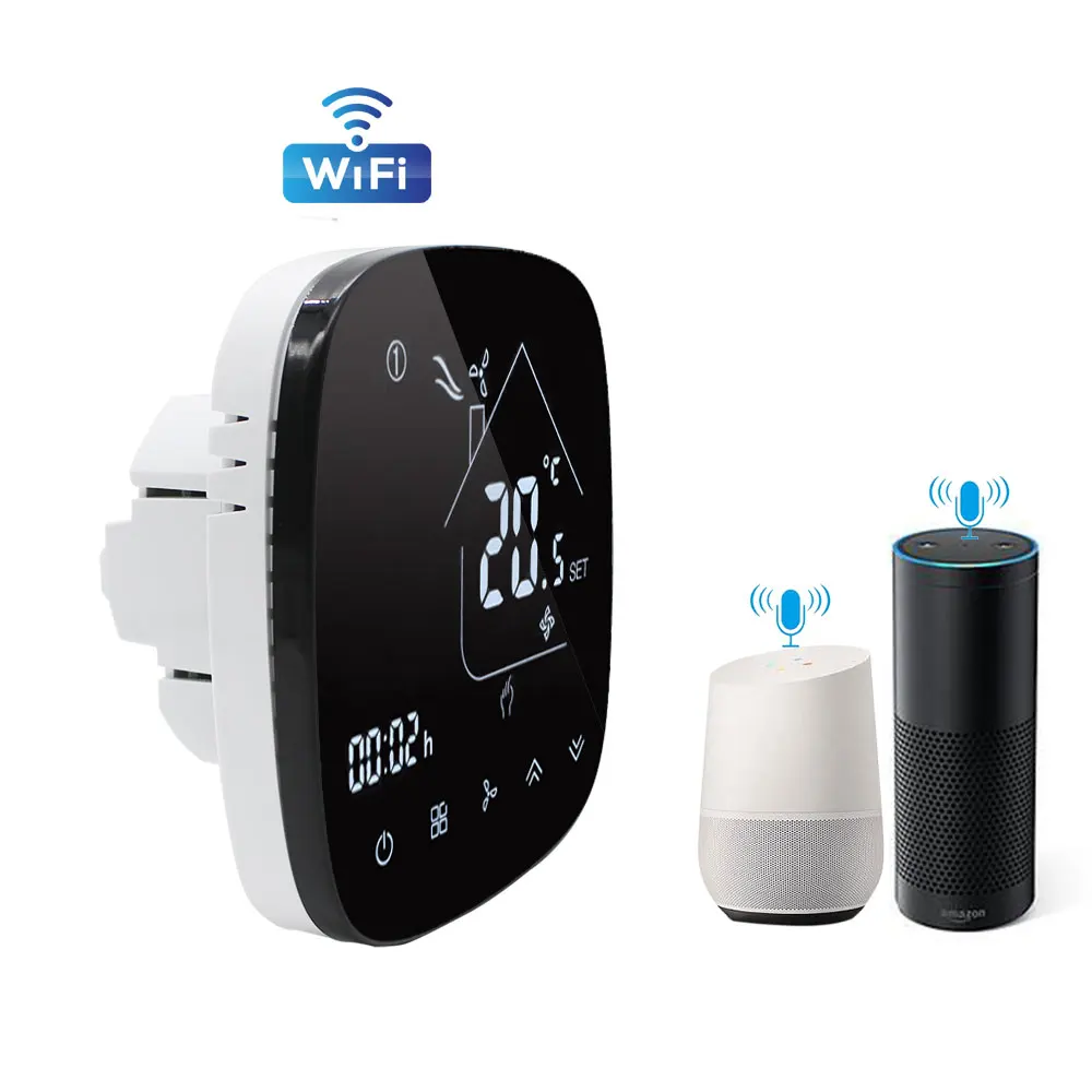 Tuya Smartlife App wifi control thermostat for Fan Coil unit Air Conditioner Controller Two  / Four PIpe system