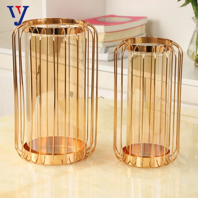 Vase candlestick ornaments gold table living room ornaments furniture decoration