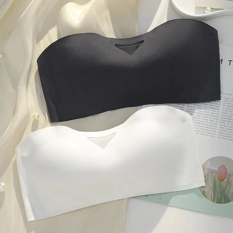 Comfortable Molded Cup One Piece Breathable Seamless Push Up Strapless Wedding Dress Bra Anti Slip Thin Sexy Invisible Bra