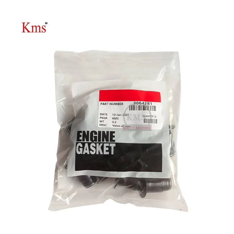 KMS gasket assembly N14 NT855 3064281 valve stem seal engine parts 3064281