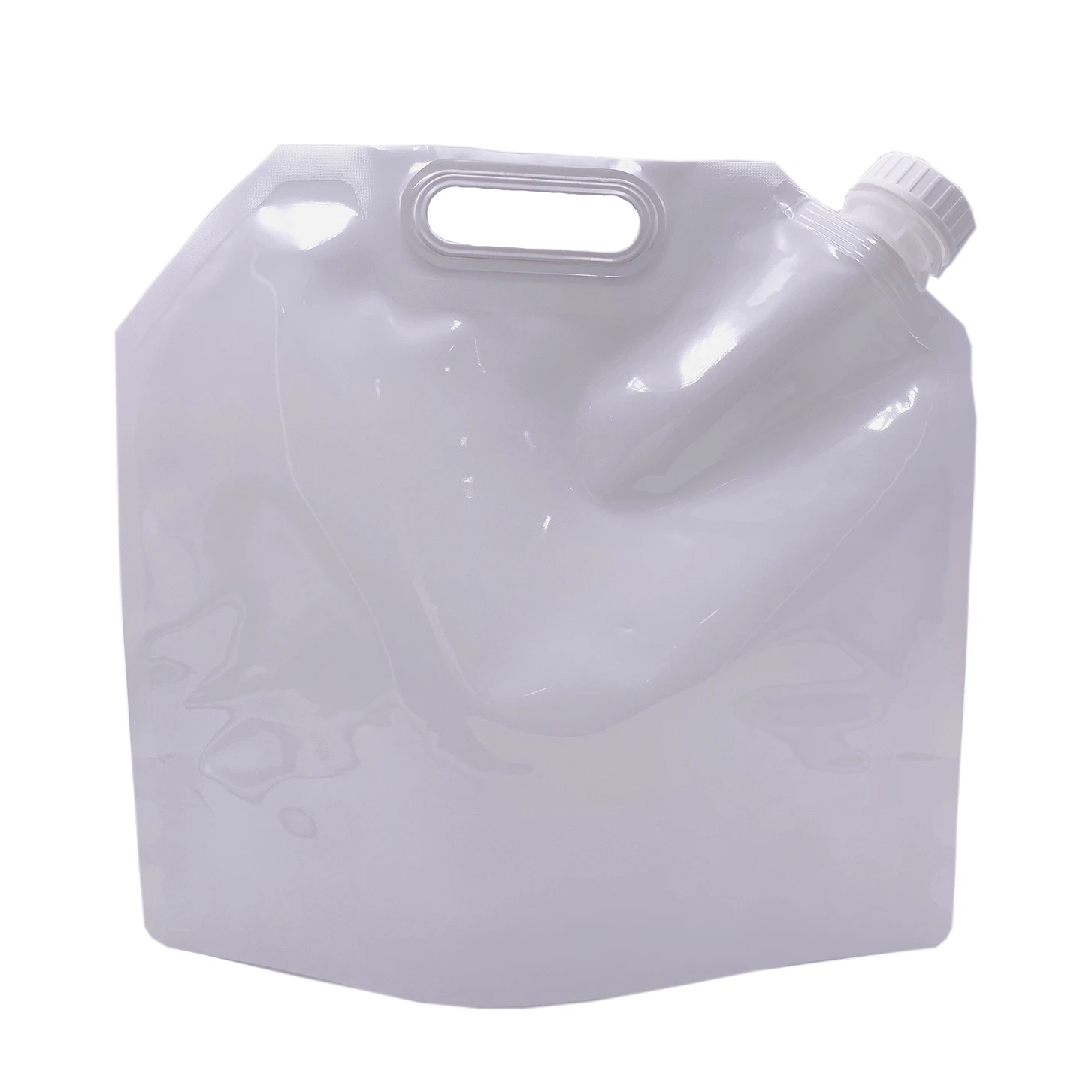 Beverage White Spout Pouch One Gallon BPA-Free Emergency Plastic Stand Up Water Bag Container
