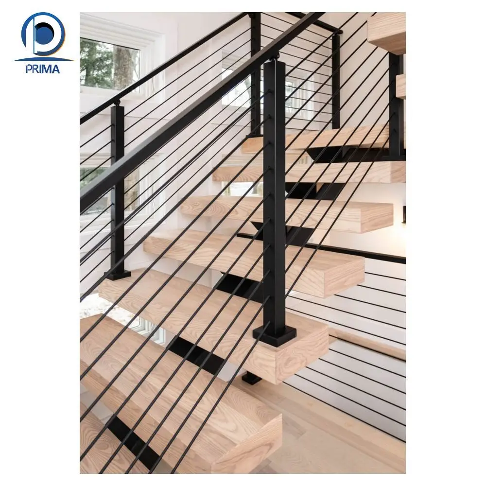 Staircase Modern Glass Railing Invisible Wooden Box Step Floating Stairs Cost