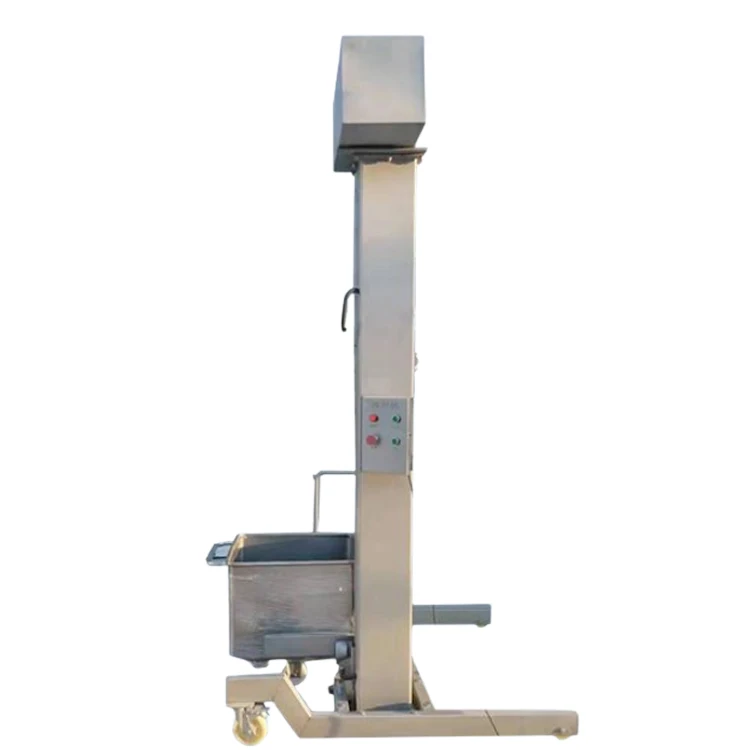 200L Meat Silo Stainless Steel Bucket Elevator for Industrial Meat Processing Plant