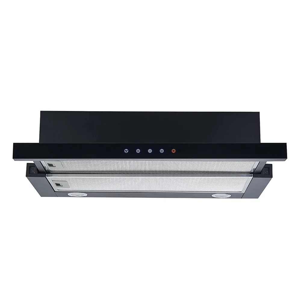 Custom Kitchen Appliance Ultra-thin Under Cabinet Sliding Cooker Hood Range Hood Chimney Extractor Telescopic Hood