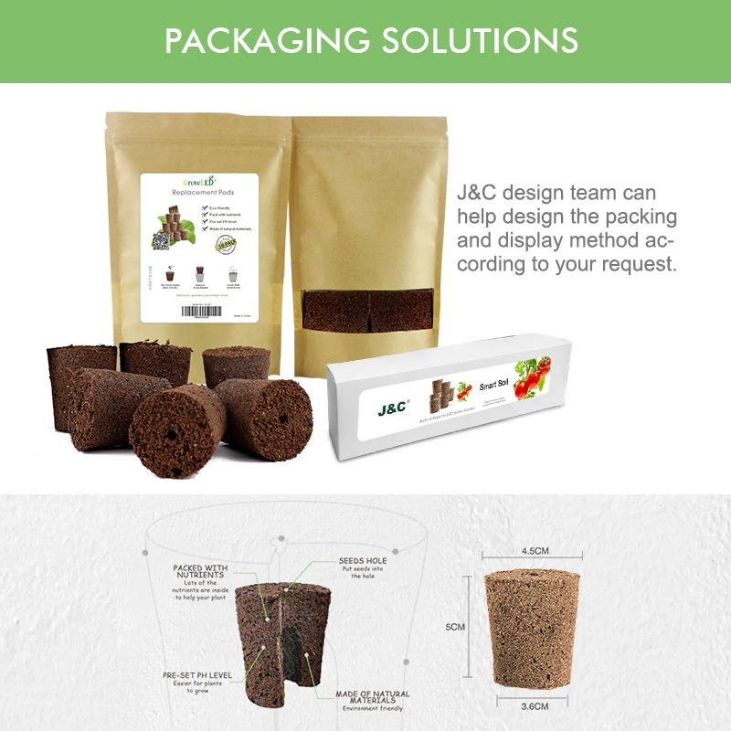 J&C Smart Soil with nutrition 10 pieces/set  peat pot nutrition coconut peat soil block