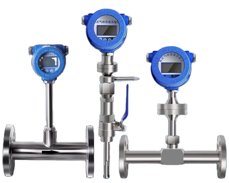 Thermal gas mass flow meter compressed air natural gas hydrogen oxygen nitrogen micro flow meter