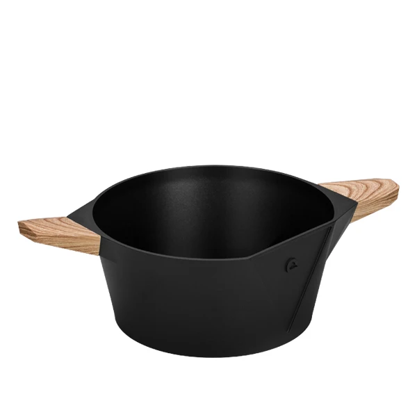 New Design Kitchen Cookware Black Nonstick Coating Aluminum Cooking Pot Tomato Soup Pot