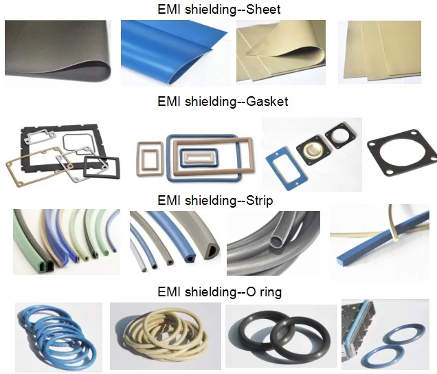 Conductive Electrodes Electromagnetic Shielding Rubber Strip Emi Shielding Strip Conductive Silicone Strip Manufacture