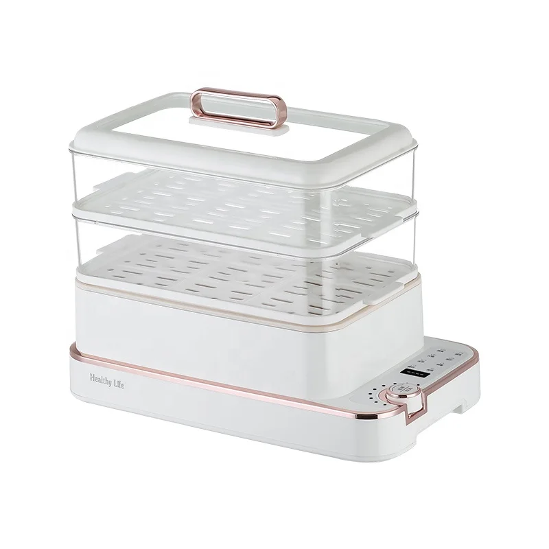 Wholesale Household Plastic Integration 18L 3 Layer Multifunctional Vegetable Steamer Big Capacity Smart Electric Food Steamers