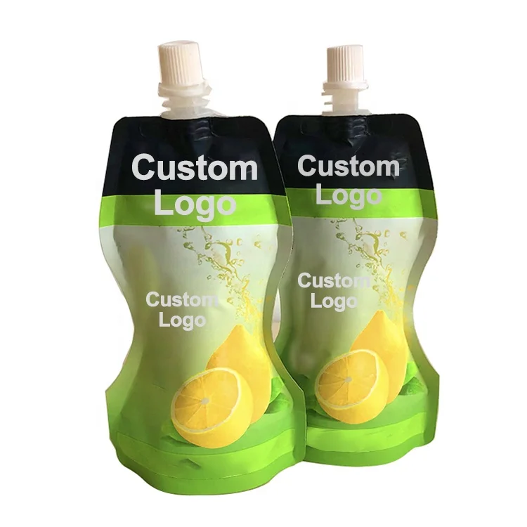 2023 Custom logo Printing Liquid Packaging Stand Up Drink Pouch with Spout Refill Squeeze Baby Food Juice Spout Pouch Bag